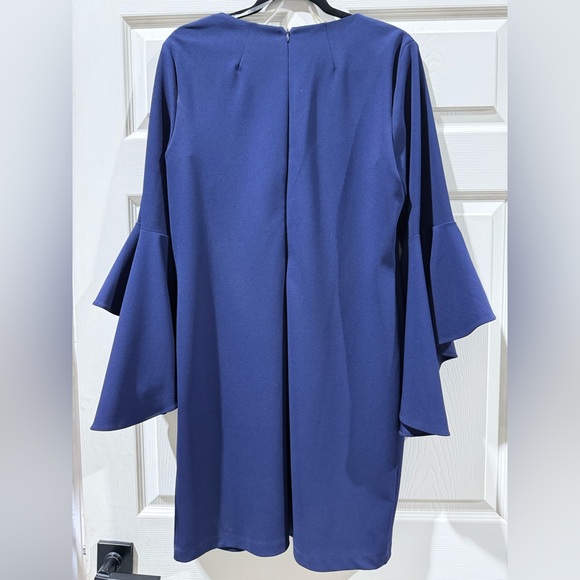 MSK Deep Blue Dress with Chain Detail - Picture 6 of 6